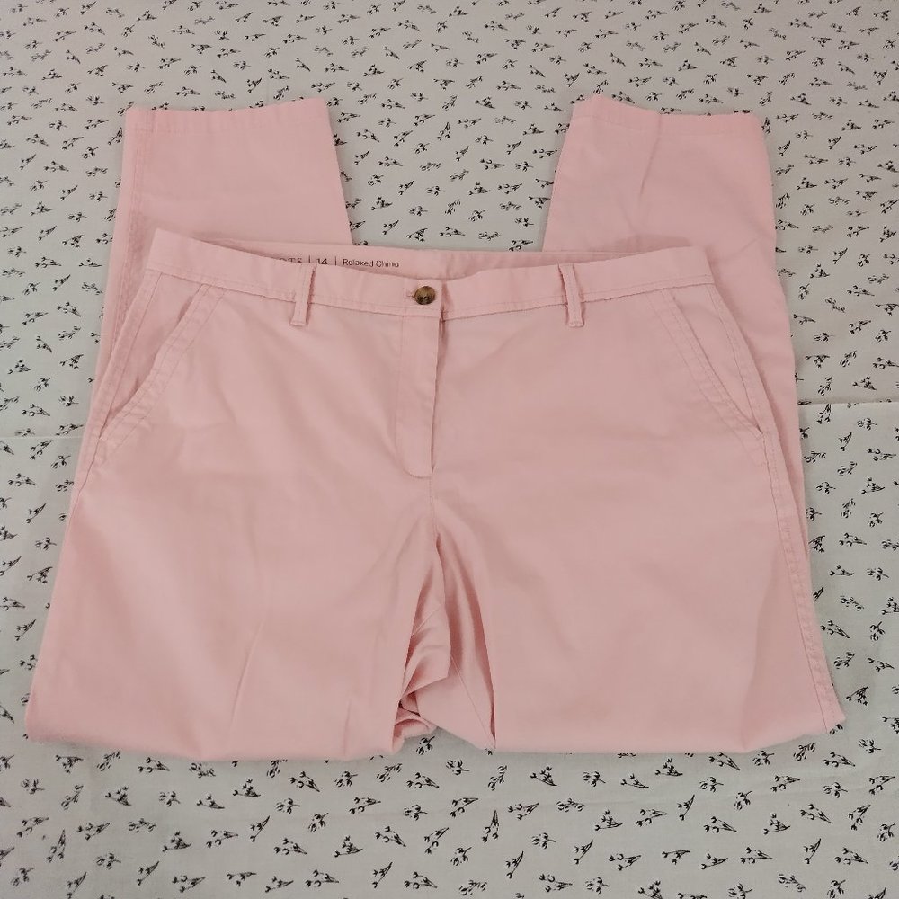 Talbots Pink Relaxed Chino